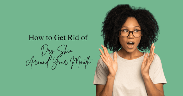 a surprised woman applying skin care tips