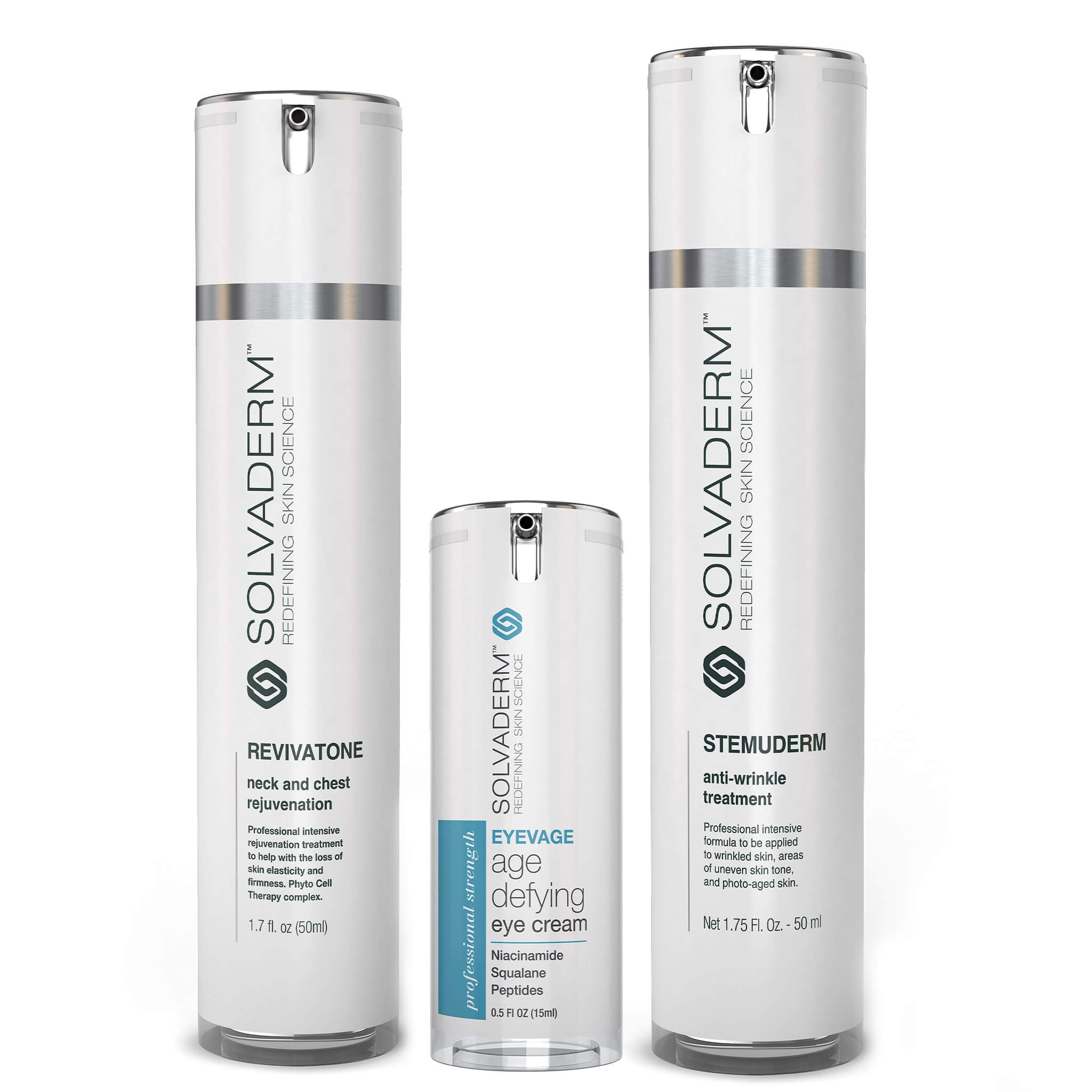 Stemuderm, Eyevage & Revivatone® - Solvaderm