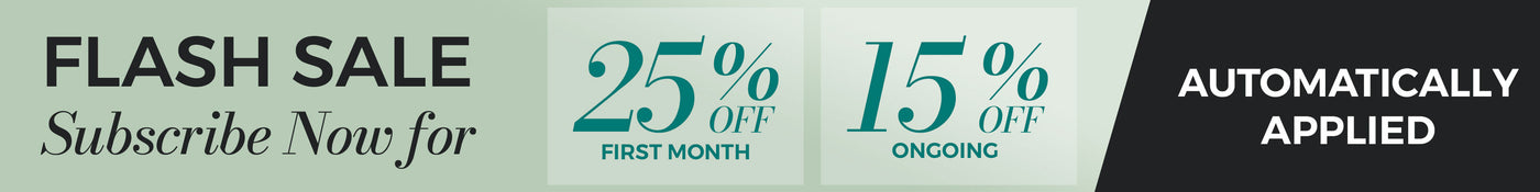 Promotional banner with flash sale text and discount percentages.